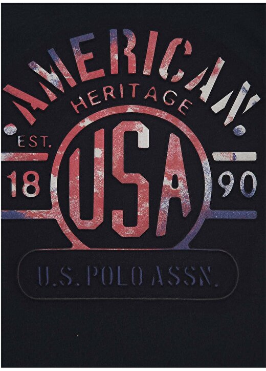 U.S. Polo Assn. Baskılı Lacivert Erkek Çocuk T-Shirt 1224587 3