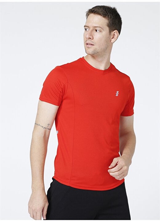 Sweaters Bisiklet Yaka Kırmızı Erkek T-Shirt 3