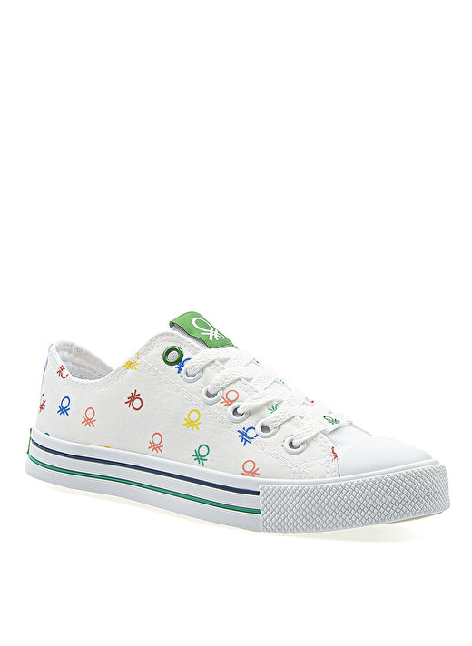 Benetton Beyaz Kadın Sneaker BN-30187  2