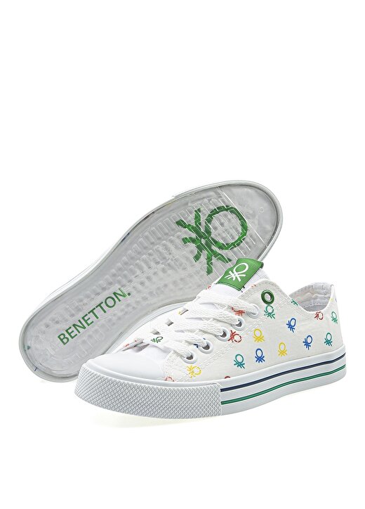 Benetton Beyaz Kadın Sneaker BN-30187 4