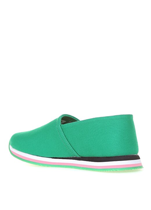 Benetton Tekstil Yeşil Kadın Düz Ayakkabı BN-30251 2