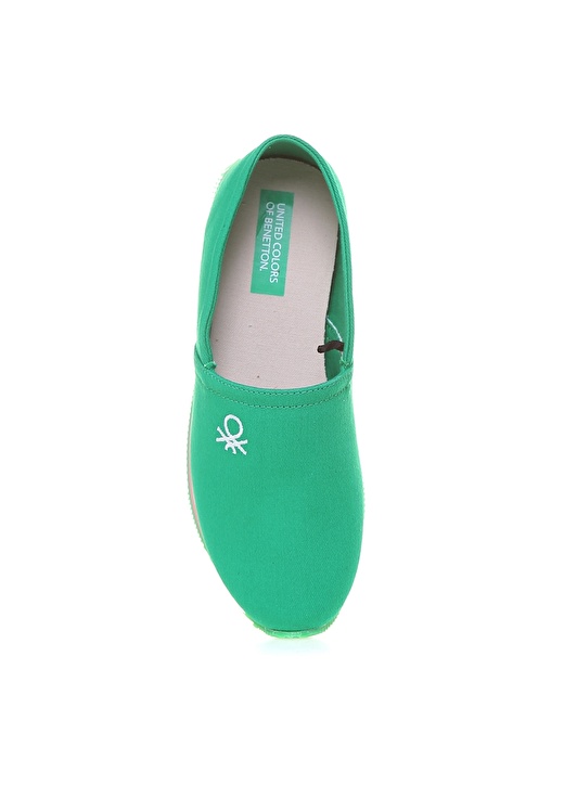 Benetton Tekstil Yeşil Kadın Düz Ayakkabı BN-30251 4