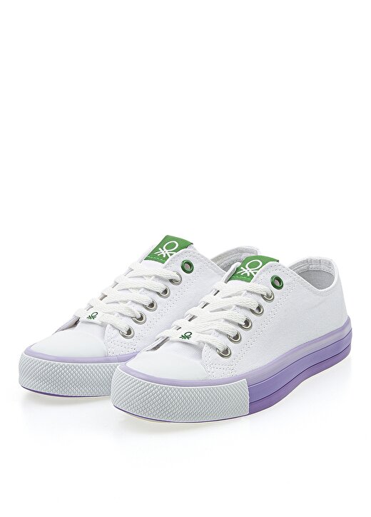 Benetton Beyaz Kadın Sneaker BN-30176 1