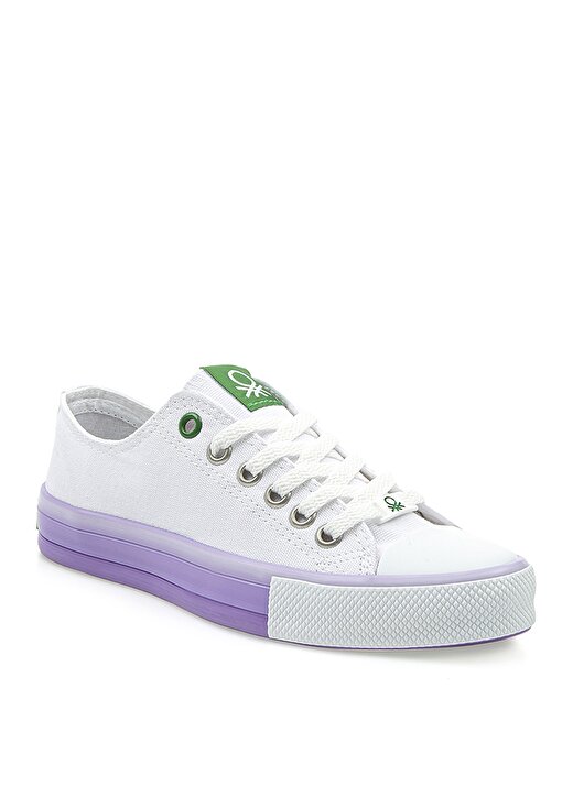 Benetton Beyaz Kadın Sneaker BN-30176 3
