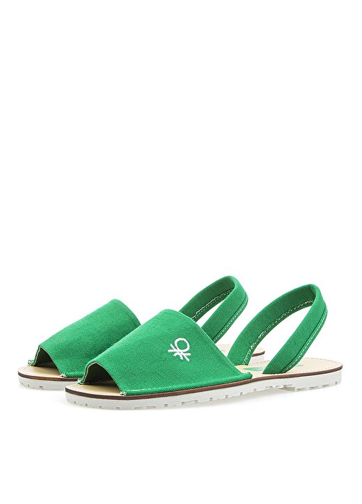 Benetton Yeşil Kadın Sandalet BN-1009 3