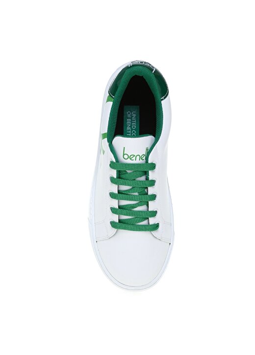 Benetton Beyaz Kadın Sneaker BN-30040 4