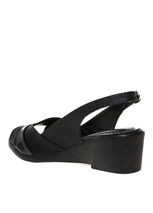 Pierre Cardin PC-6663 Kemerli Siyah Kadın Topuklu Ayakkabı 2