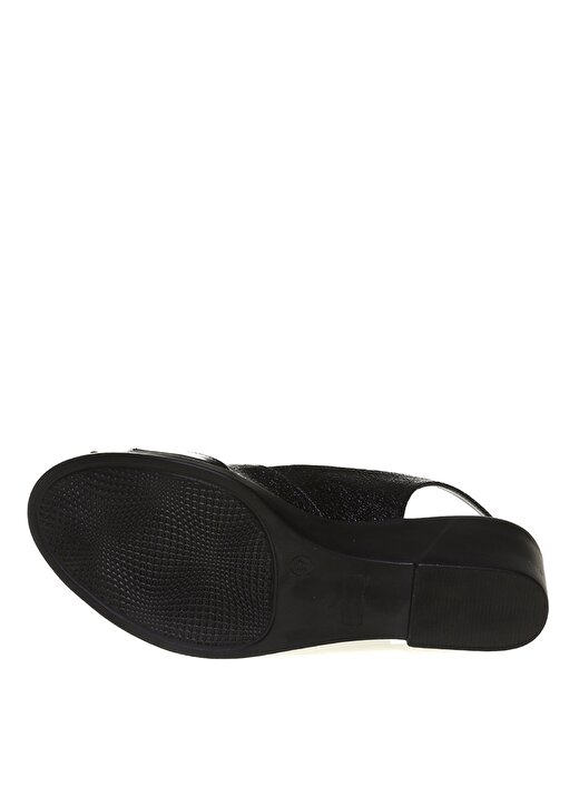 Pierre Cardin PC-6663 Kemerli Siyah Kadın Topuklu Ayakkabı 3