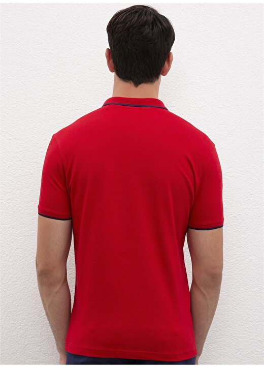 U.S. Polo Assn. Polo Yaka Düz Kırmızı Erkek Polo T-Shirt GSD01IY021 2