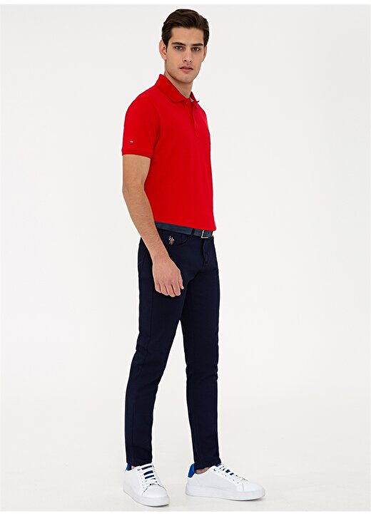U.S. Polo Assn. Normal Bel Boru Paça Slim Fit Lacivert Erkek Pantolon MICHAEL21Y 2