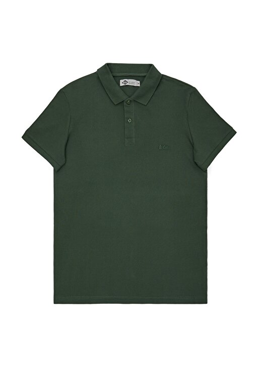 Lee Cooper Düz Koyu Yeşil Erkek Polo T-Shirt 212 LCM 242044 TWINS K. YESIL POLO 1