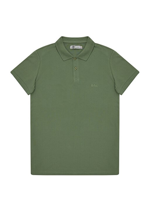 Lee Cooper Düz Yeşil Erkek Polo T-Shirt 212 LCM 242044 TWINS YESIL POLO 1