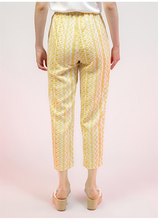DM X Boyner Sarı Kadın Desenli Pantolon DRN-792 4