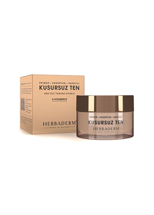 Herbaderm Kusursuz Ten + C Vitamini Primer, Fondöten, Kapatıcı 30 Ml 1