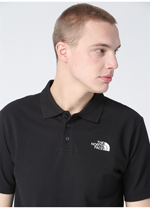 The North Face Düz Siyah Erkek Polo T-Shirt M CALPINE POLO 1