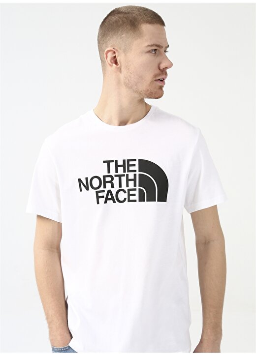 The North Face Bisiklet Yaka Düz Beyaz Erkek T-Shirt M S/S HALF DOME TEE 3