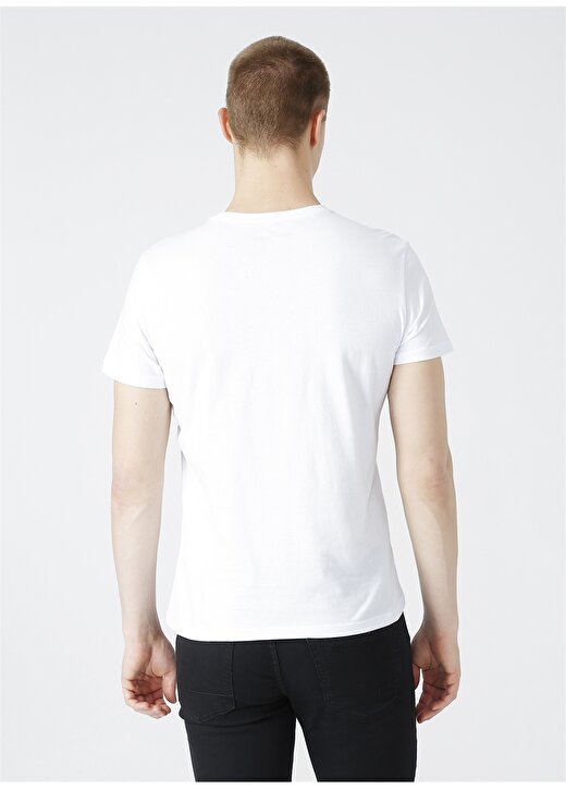 Loft Erkek Regular Fit Bisiklet Yaka Beyaz T-Shirt 3