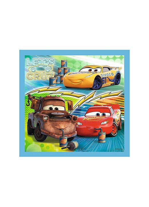 Art Puzzle Cars 3 Preparatıons For The Race 3'Lü Unisex Çocuk Puzzle 2