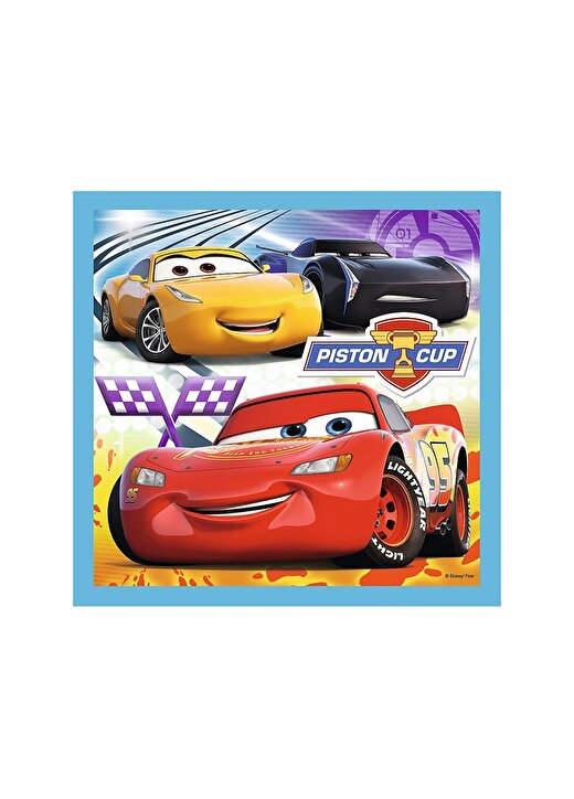 Art Puzzle Cars 3 Preparatıons For The Race 3'Lü Unisex Çocuk Puzzle 3