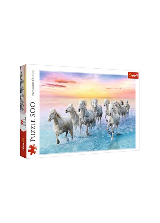 Art Puzzle Kutu Oyunu GALLOPING WHITE HORSES - 500 PARÇA 1