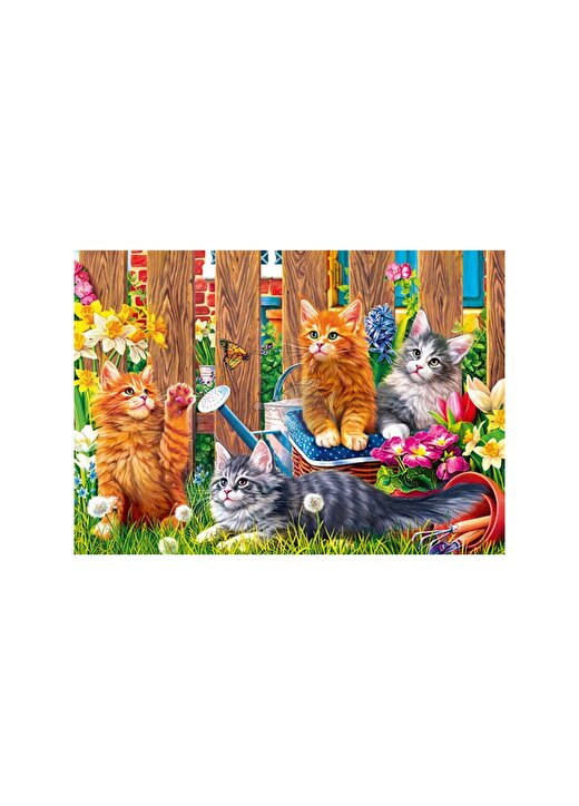 Art Puzzle Kittens In The Garden 500 Parça Unisex Çocuk Puzzle 2