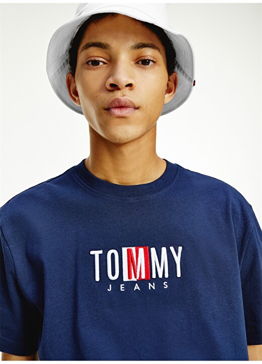 Tommy Jeans Lacivert Erkek T-Shirt 3