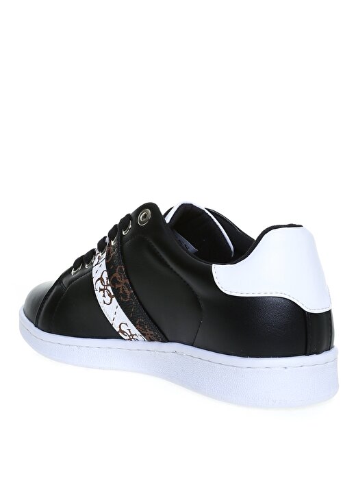 Guess FL5RE9ELE12BLKBL Platform Topuk Kauçuk Taban Poliüretan Pamuk Siyah Kadın Sneaker 2
