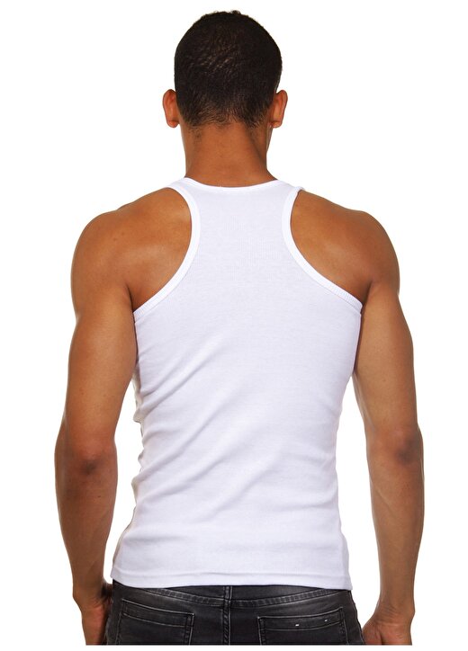 Darkzone Beyaz Erkek İç Giyim Atlet Darkzone Kaşkorse Sporcu Beyaz Erke 2