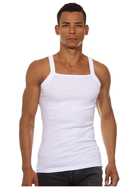 Darkzone Beyaz Erkek İç Giyim Atlet 1