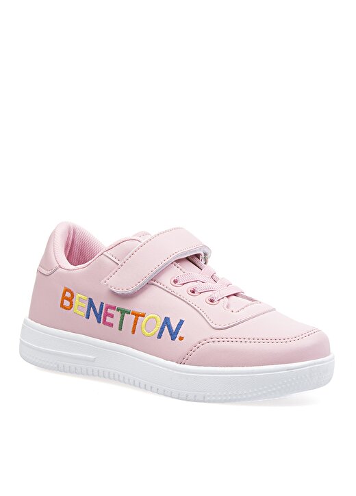 Benetton BN-30018 Düz Pembe Kız Çocuk Yürüyüş Ayakkabısı 2