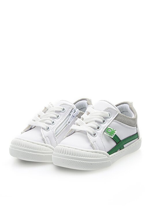 Benetton BN-1016 Düz Beyaz Erkek Çocuk Yürüyüş Ayakkabısı 3