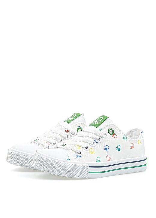 Benetton Beyaz Kız Çocuk Yürüyüş Ayakkabısı BN-30186 3