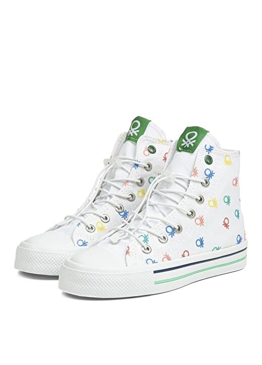 Benetton Beyaz Kız Çocuk Yürüyüş Ayakkabısı BN-30183 4