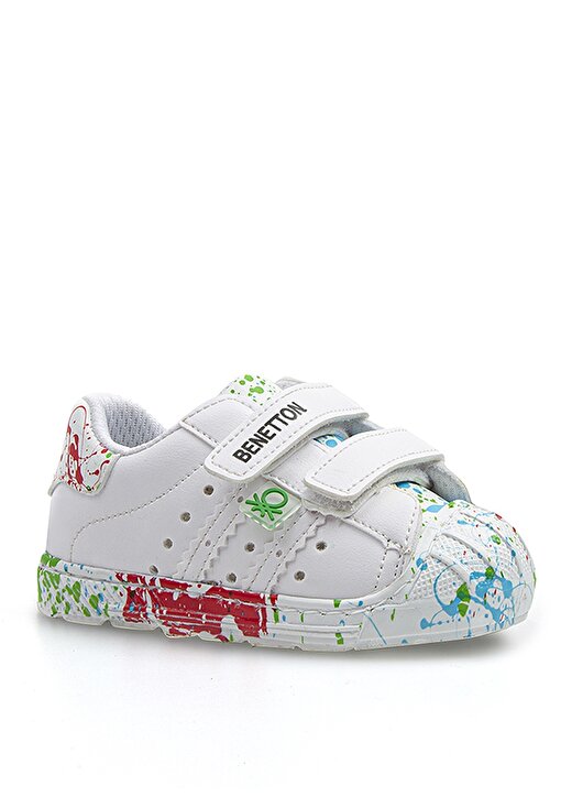 Benetton Beyaz - Yeşil Bebek Yürüyüş Ayakkabısı BN-1017 Beyaz-Yesil 2