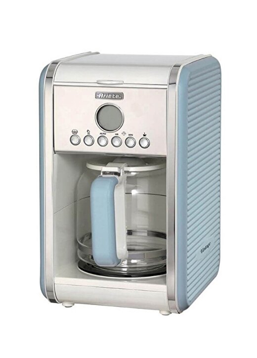 Ariete Vintage Dijital Zaman Ayarlı Mavi Filtre Kahve Makinesi 1