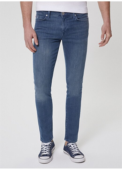 Lee Cooper Yüksek Bel Super Slim Fit Erkek Denim Pantolon 212 LCM 121057 JACK BLUE FLAT DNM 2
