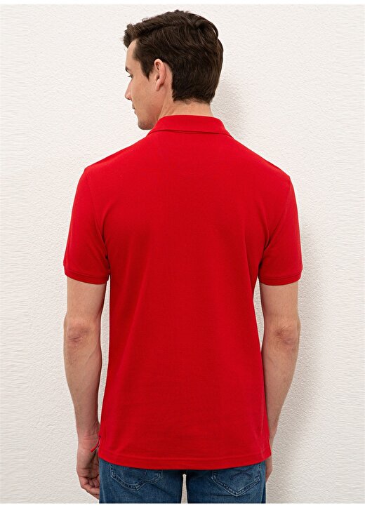 U.S. Polo Assn. Polo Yaka Düz Kırmızı Erkek Polo T-Shirt TP04IY021 3
