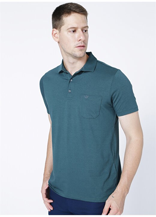 Privé Polo Yaka Yeşil Erkek T-Shirt 3