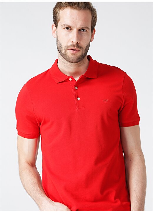 Beymen Business Polo Yaka Kırmızı Erkek T-Shirt 3