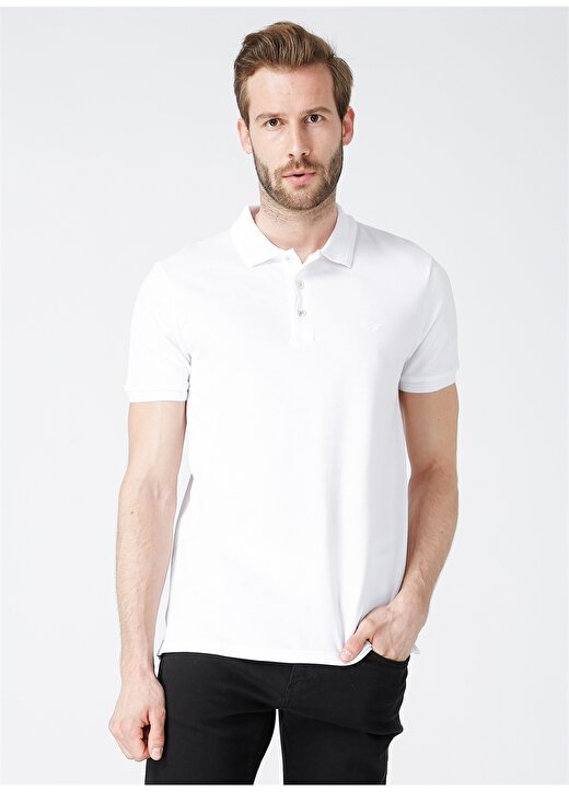 Beymen Business Polo Yaka Beyaz Erkek T-Shirt 3