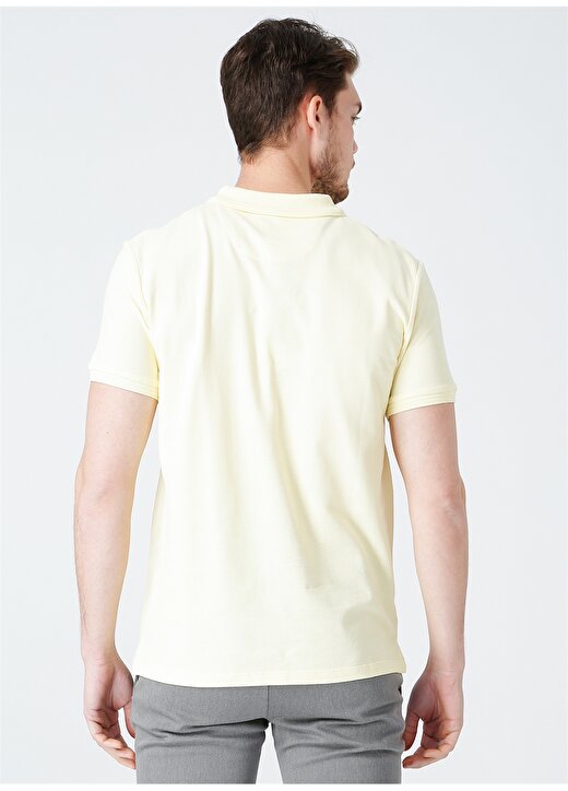 Beymen Business 4B4821200001 Düz Slim Fit Polo Yaka Sarı Düğmeli Erkek T-Shirt 4