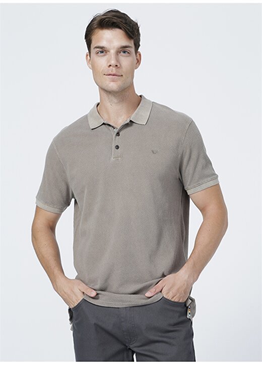 Beymen Business Polo Yaka Açık Kahve Erkek T-Shirt 3