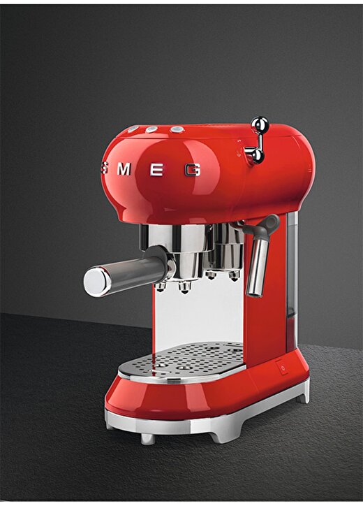 SMEG 50'S Style Retro Kırmızı Ecf01rdeuespresso Kahve Makinesi 4