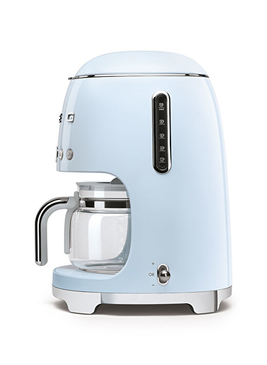 SMEG 50'S Style Retro Pastel Mavi DCF02PBEU Filtre Kahve Makinesi 3