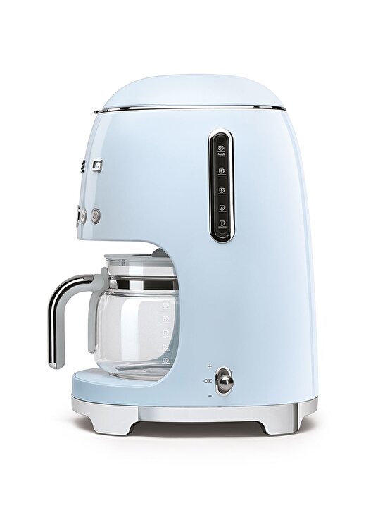 SMEG 50'S Style Retro Pastel Mavi DCF02PBEU Filtre Kahve Makinesi 3