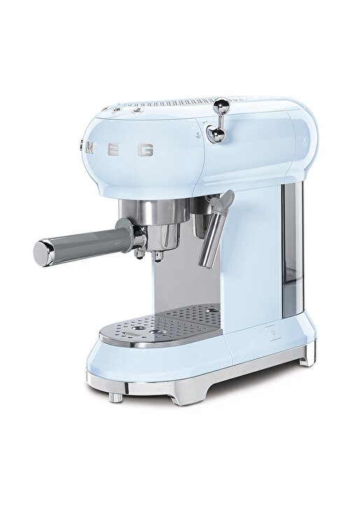 SMEG 50'S Style Retro Pastel ECF01PBEU Mavi Espresso Kahve Makinesi 3
