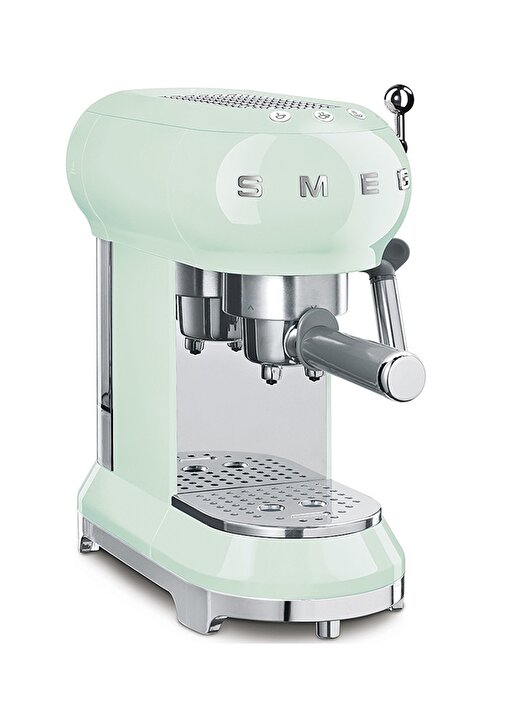 SMEG 50'S Style Retro Pastel ECF01PGEU Yeşil Espresso Kahve Makinesi 1