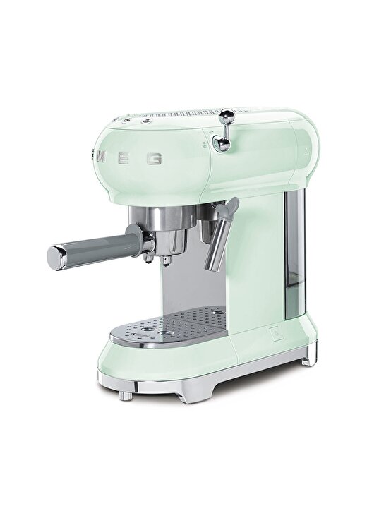 SMEG 50'S Style Retro Pastel ECF01PGEU Yeşil Espresso Kahve Makinesi 3