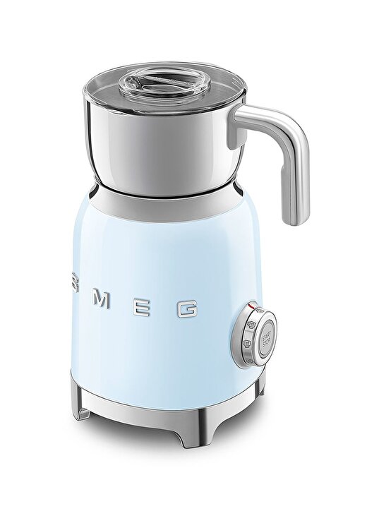 SMEG 50'S Style Retro MFF01PBEU Pastel Mavi Süt Köpürtme Makinesi 3