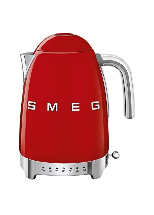 SMEG 50'S Style Retro KLF04RDEU Kırmızıisı Ayarlı Kettle 1
